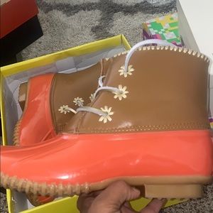 Salmon color Jack Rodger Duck Boots